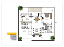 KRC Shantiniketan - Luxury Individual Bungalows Floor Plan - Ground Floor North Facing Villa